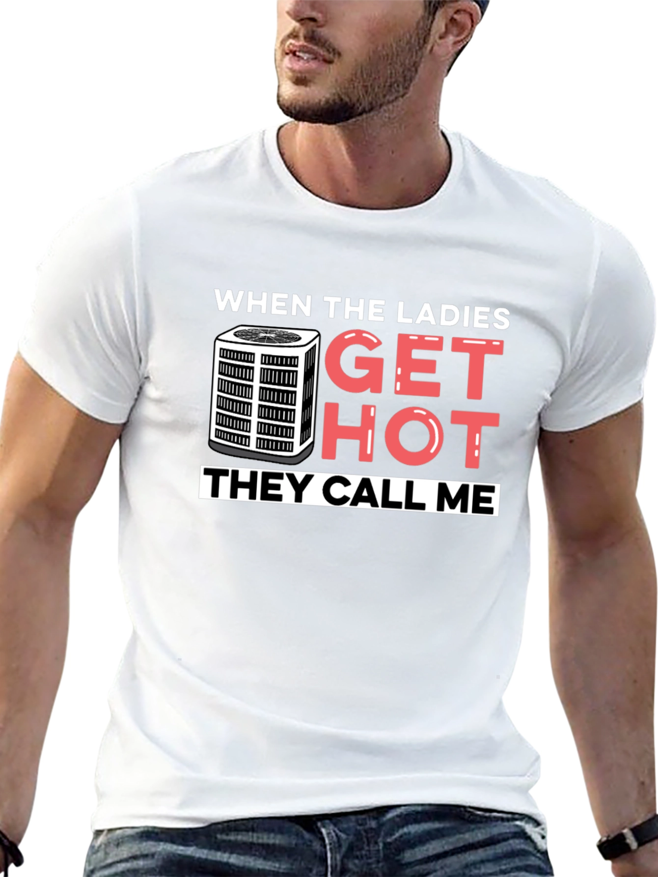 When Ladies Get Hot T-Shirt - HVAC Humor