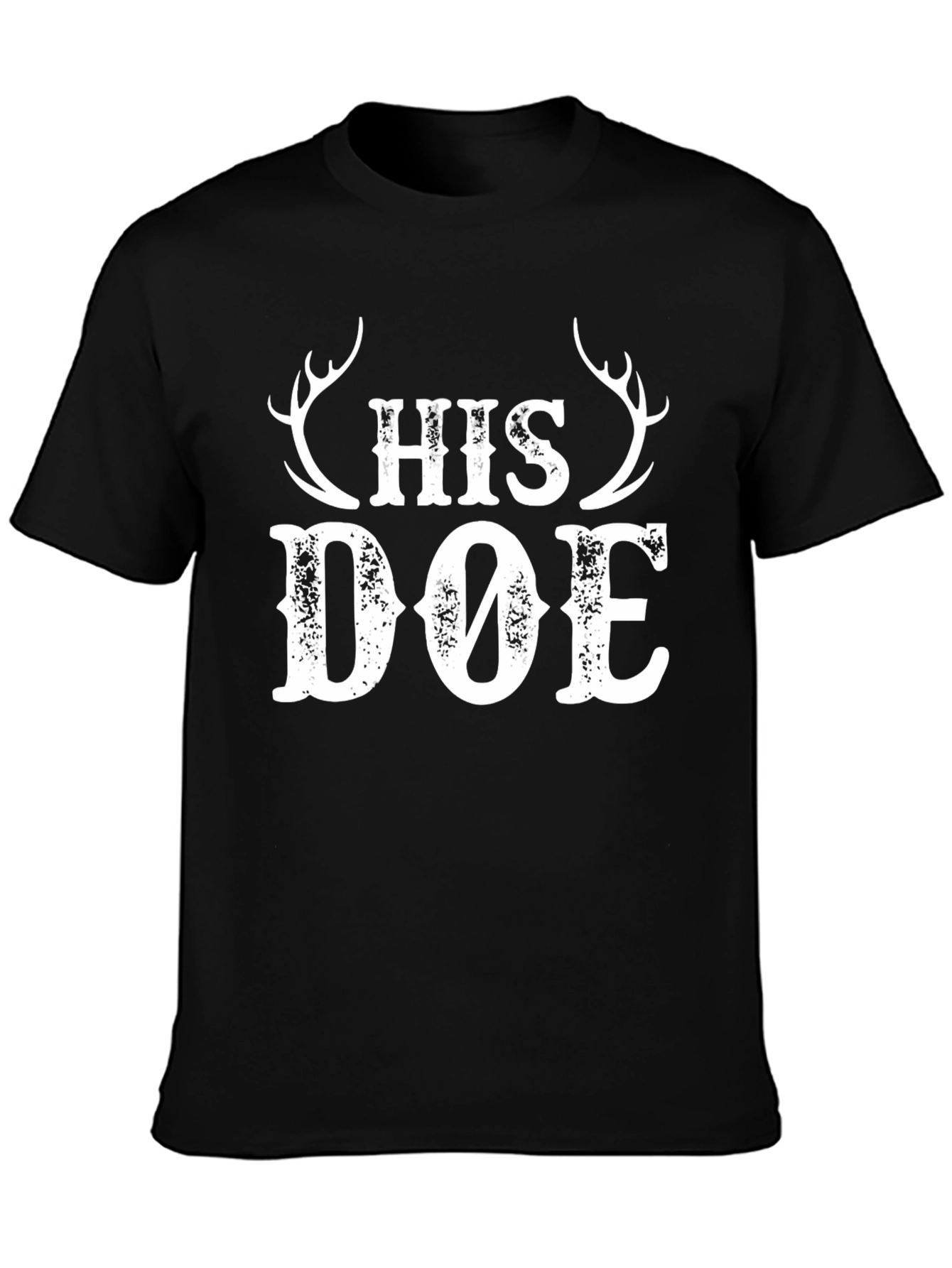 His Doe Graphic Tee - Hunting Couple Shirt