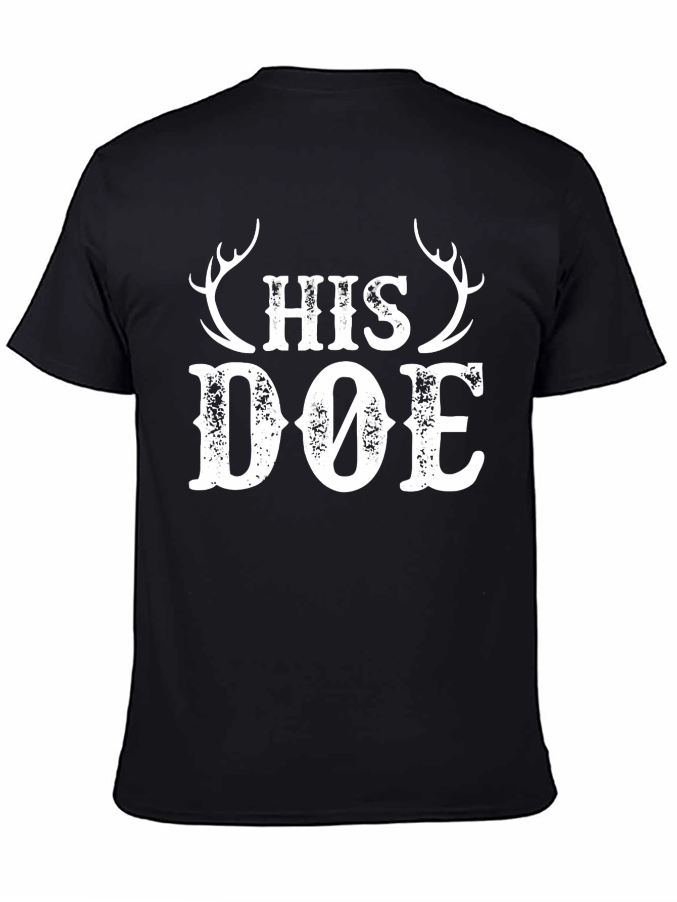 His Doe Graphic Tee - Hunting Couple Shirt