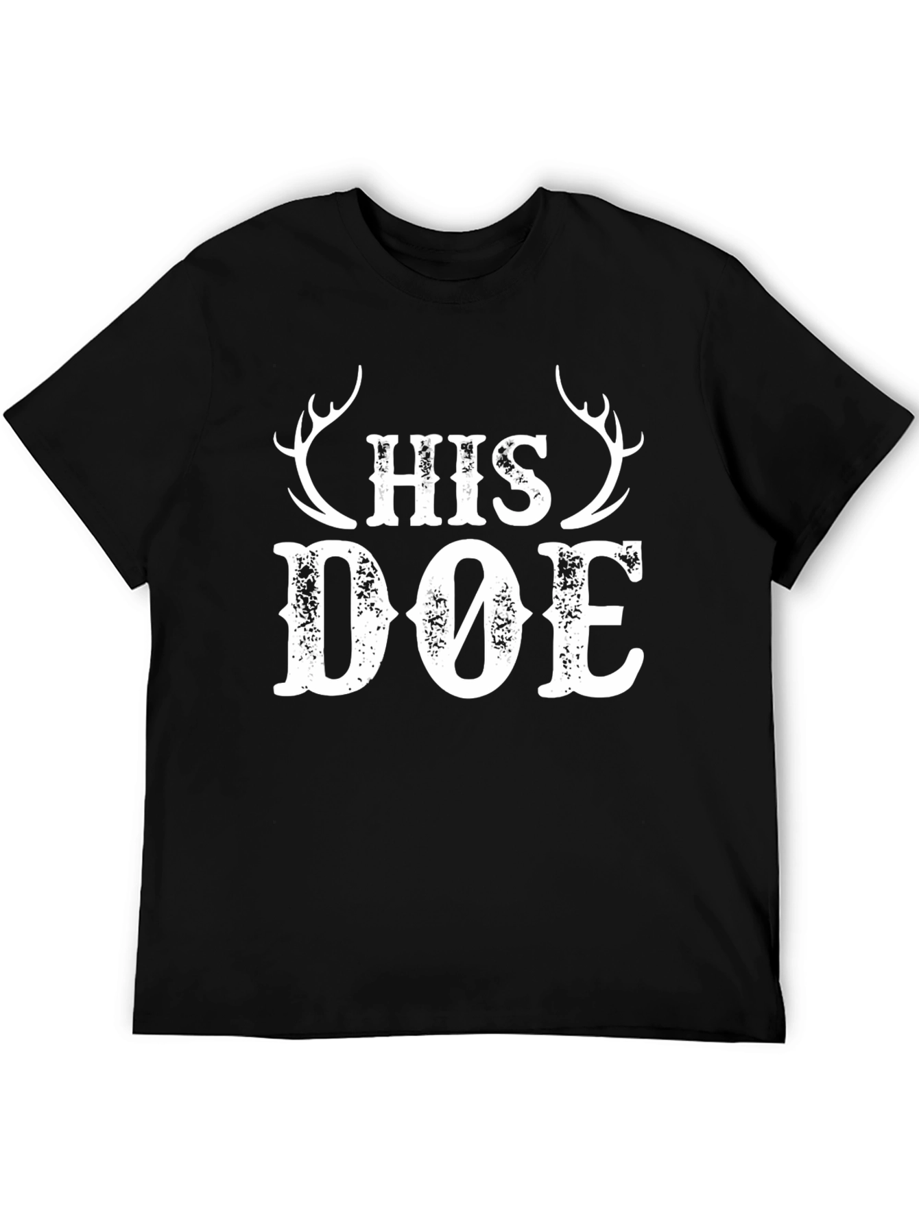 His Doe Graphic Tee - Hunting Couple Shirt