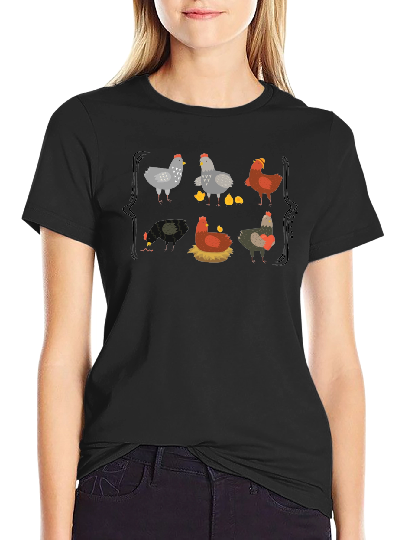 Chicken Life Cycle Graphic Tee