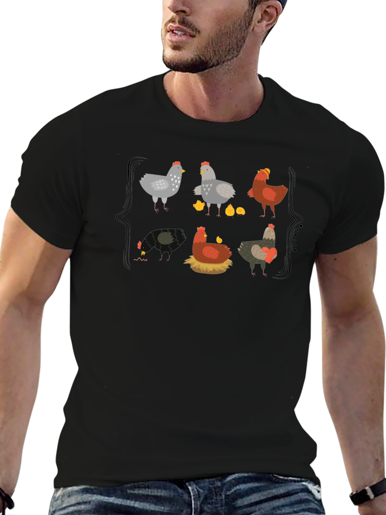 Chicken Life Cycle Graphic Tee