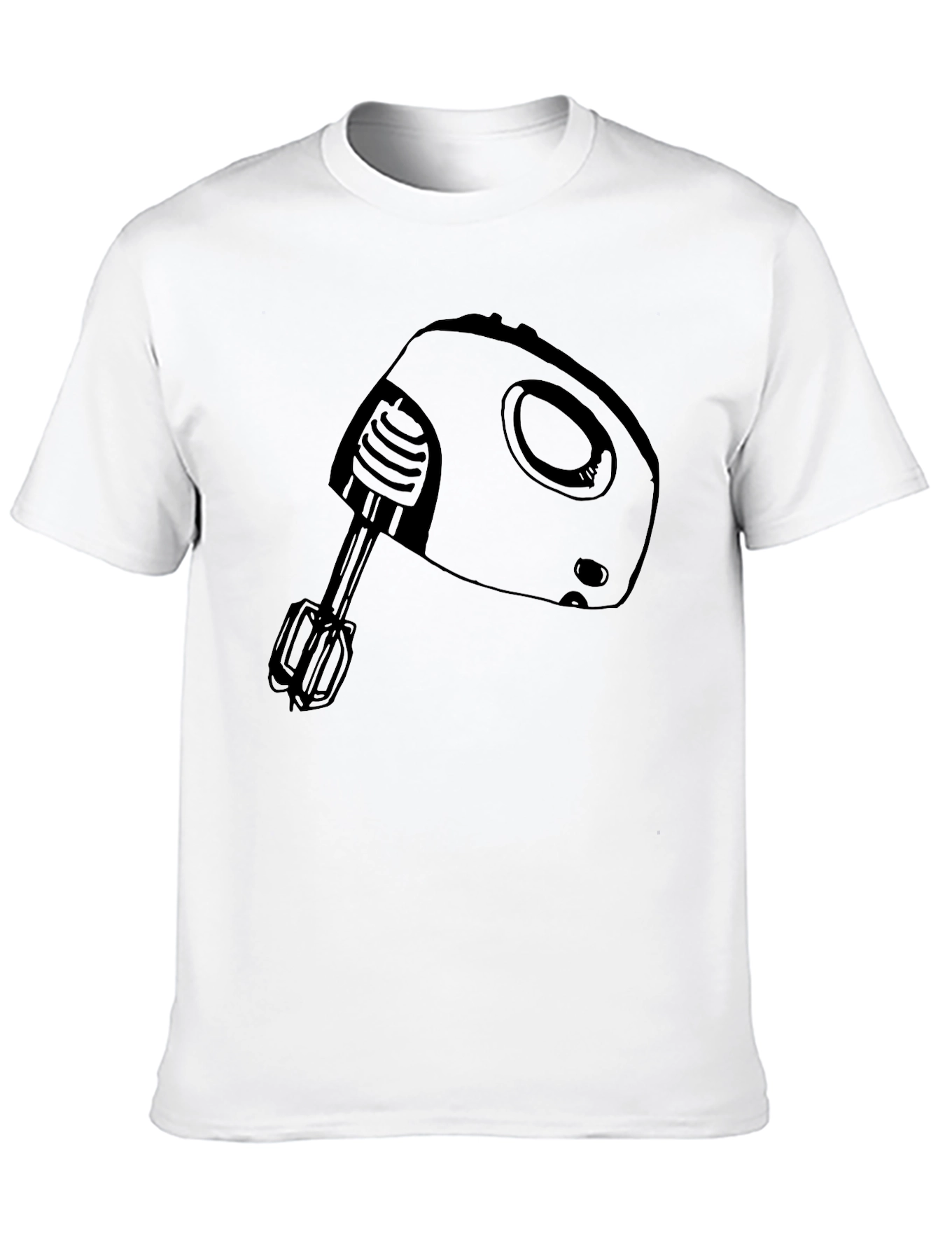 Hand Mixer Graphic Tee - Black Crew Neck