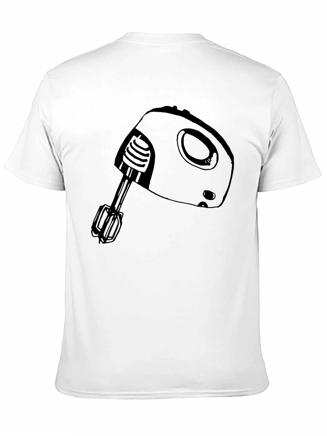 Hand Mixer Graphic Tee - Black Crew Neck