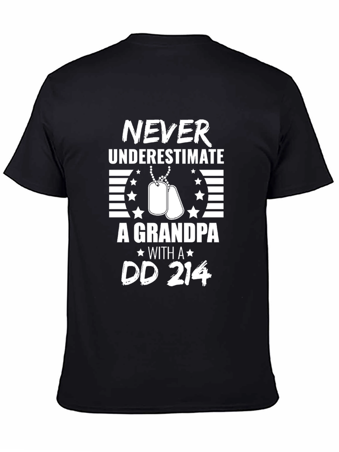 Never Underestimate Grandpa DD 214 T-Shirt