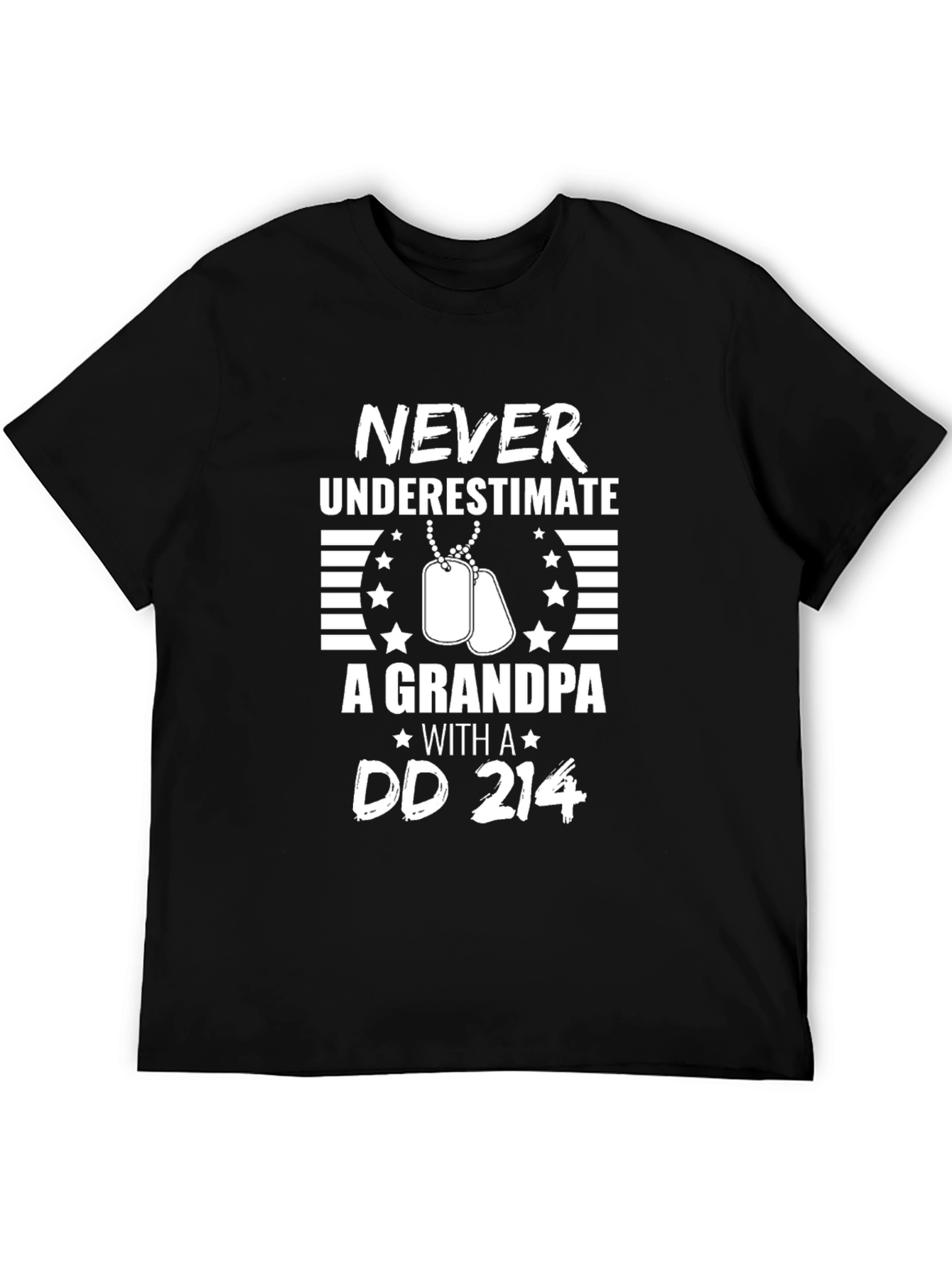 Never Underestimate Grandpa DD 214 T-Shirt