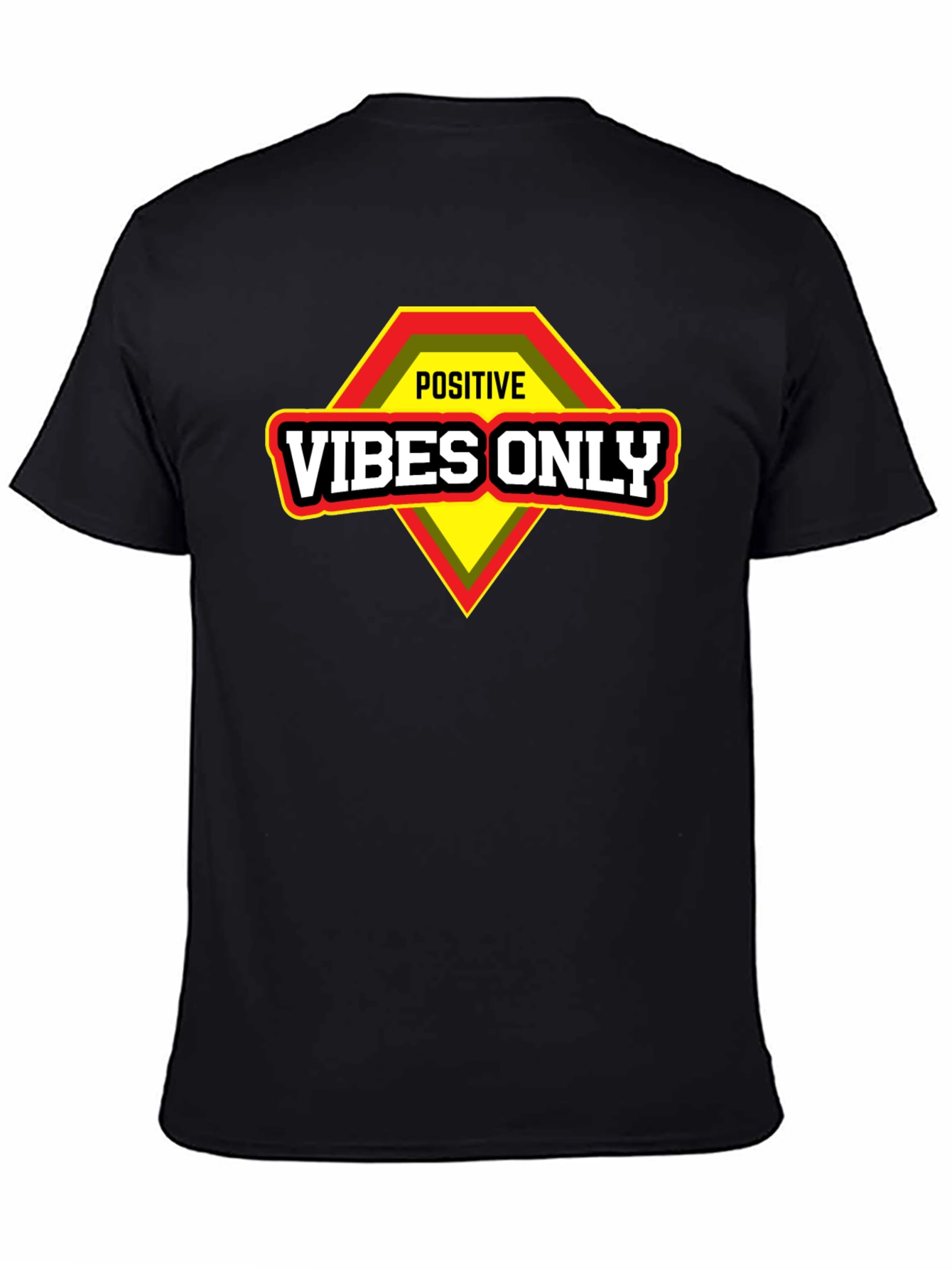 Positive Vibes Only Graphic T-Shirt - Motivational Design