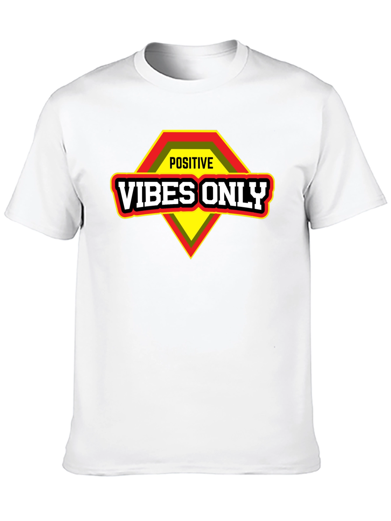 Positive Vibes Only Graphic T-Shirt - Motivational Design