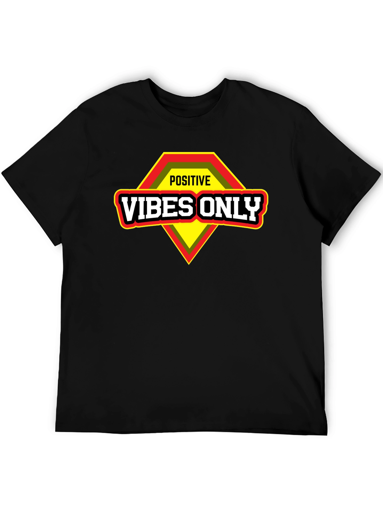 Positive Vibes Only Graphic T-Shirt - Motivational Design