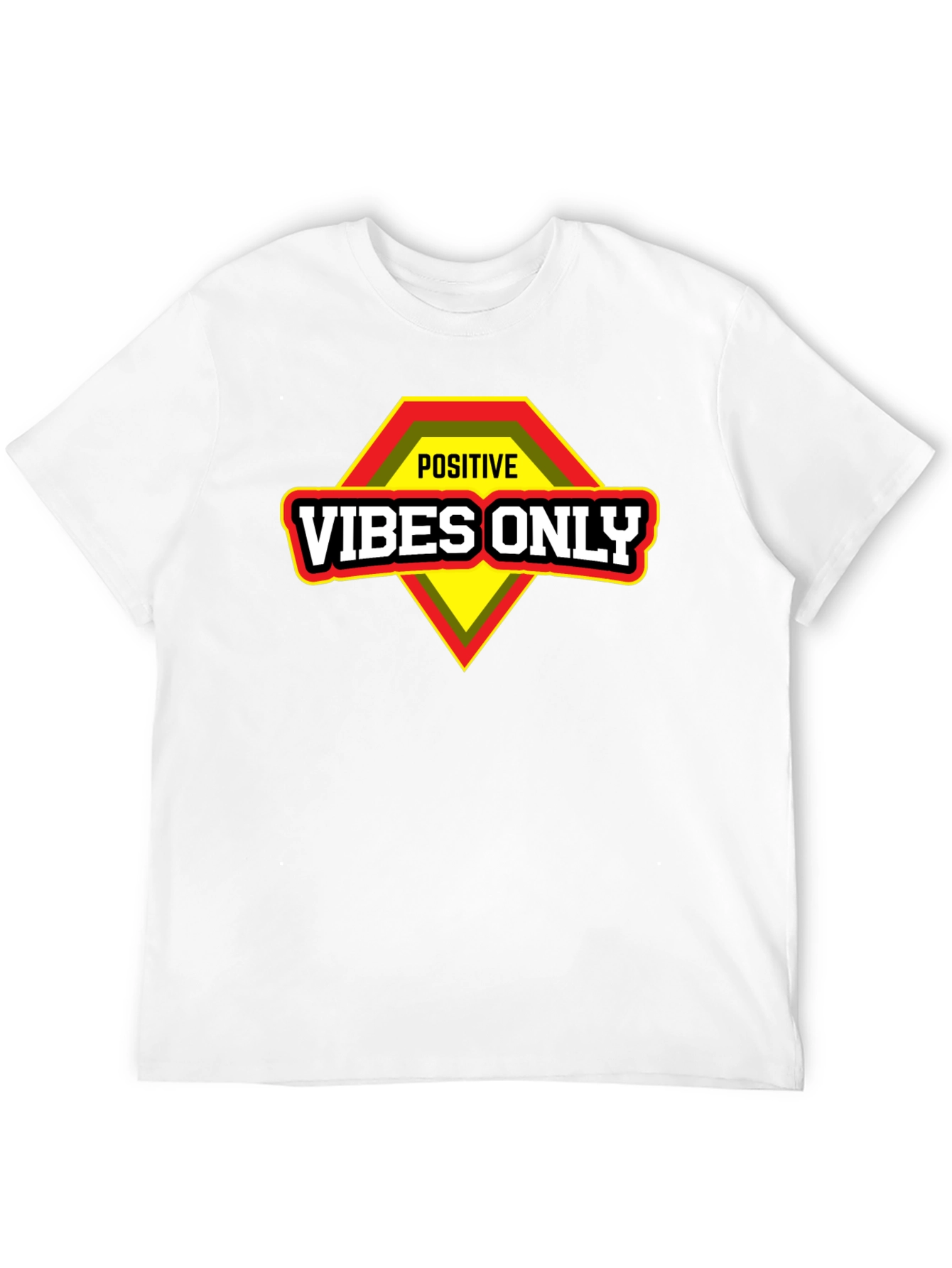 Positive Vibes Only Graphic T-Shirt - Motivational Design