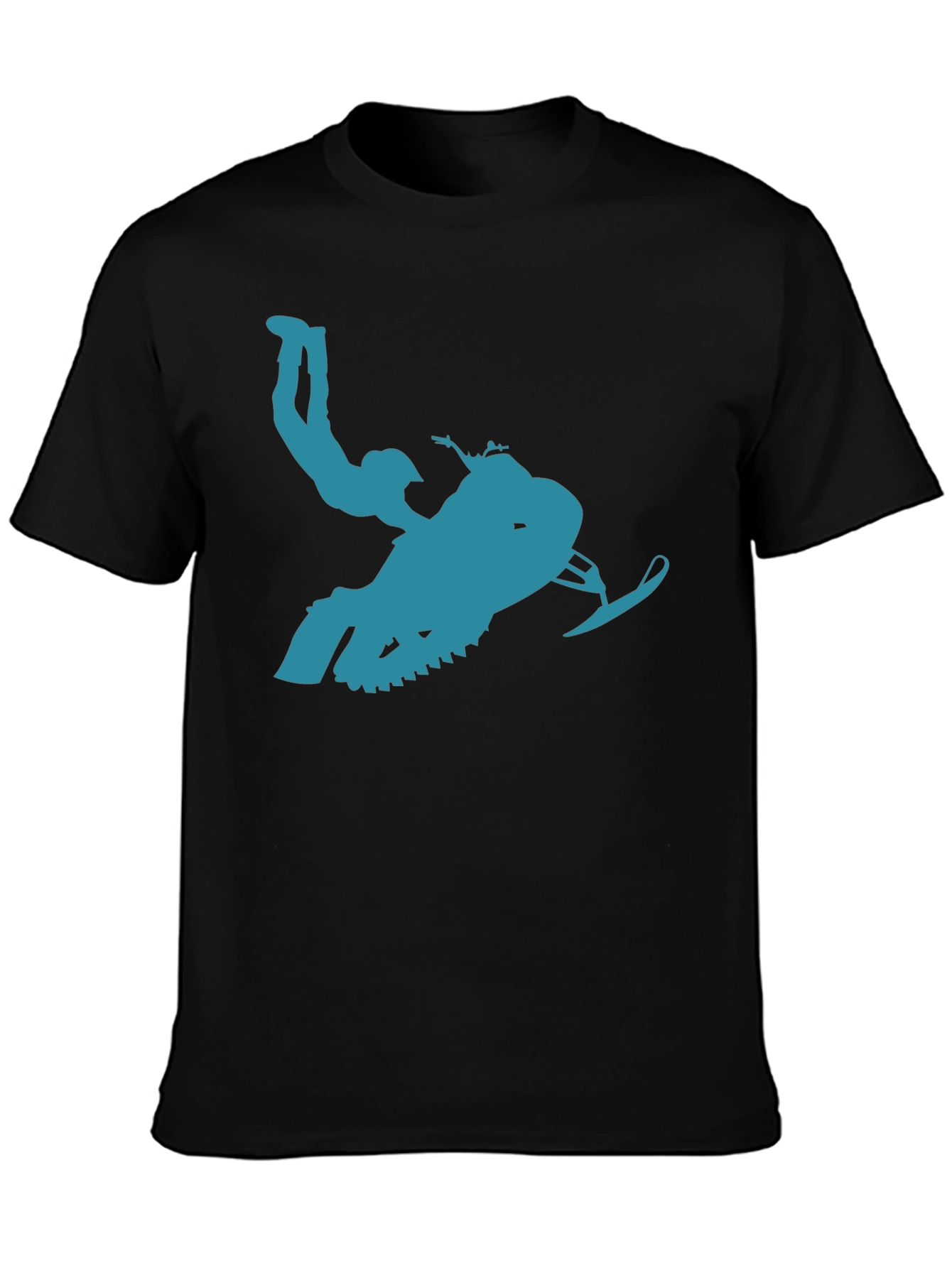 Snowmobile Rider T-Shirt - Action Graphic Tee