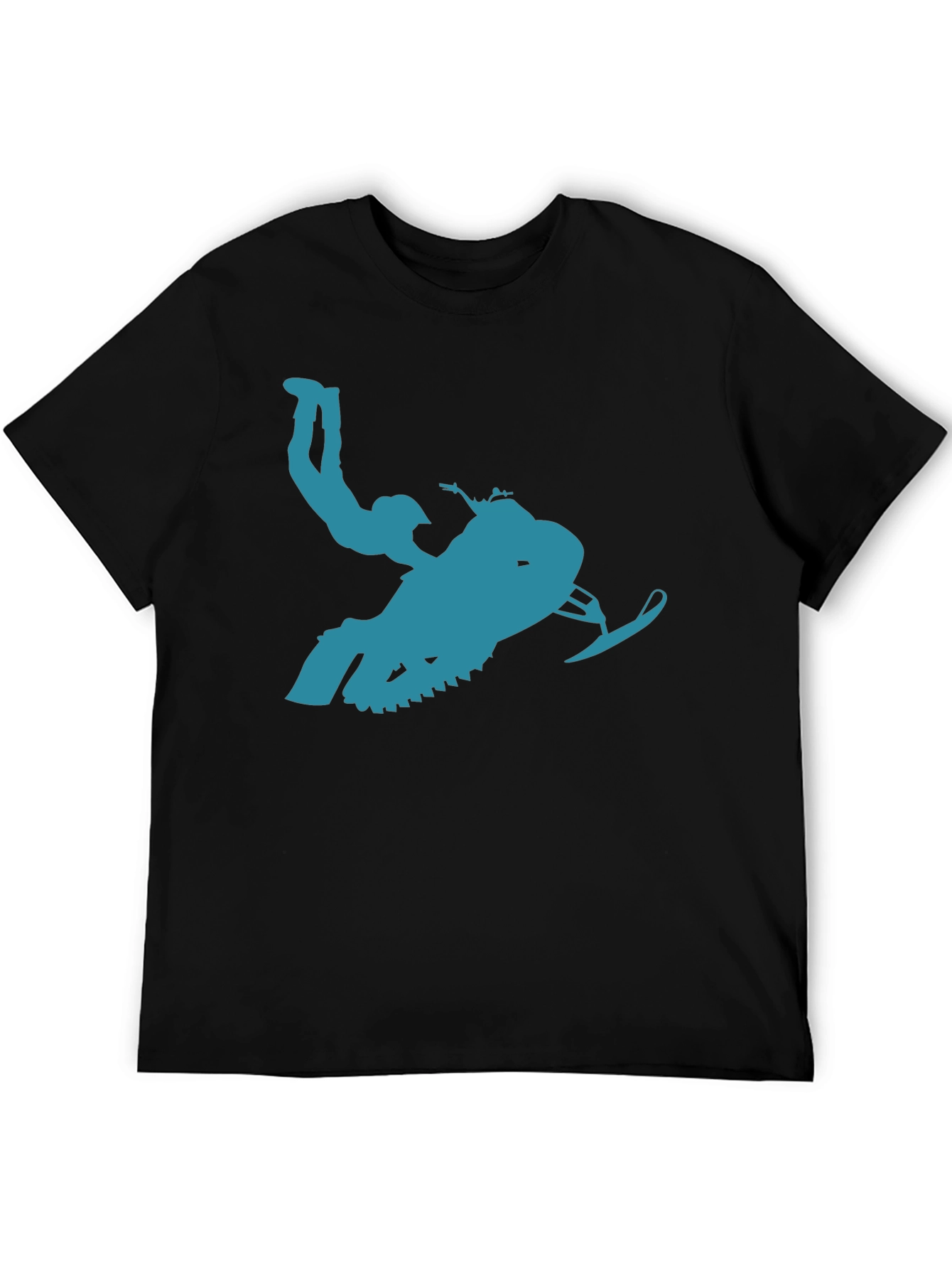 Snowmobile Rider T-Shirt - Action Graphic Tee