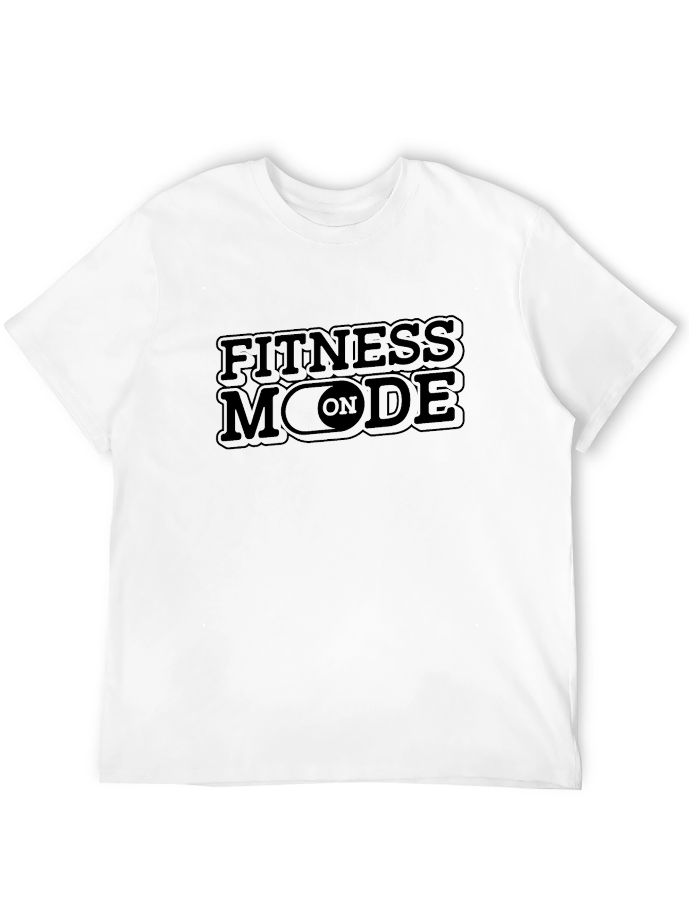 Fitness Mode On Black Graphic Tee
