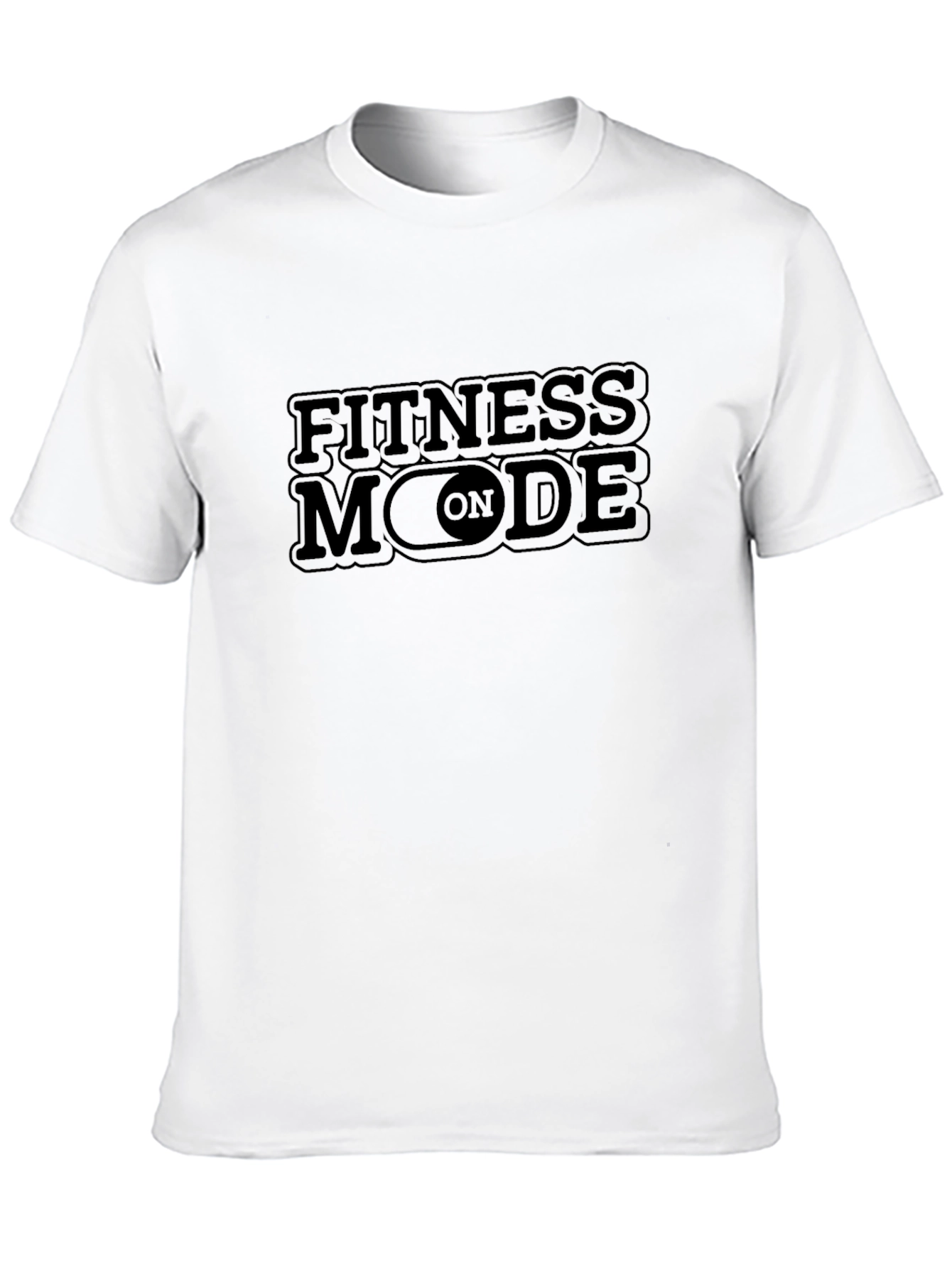 Fitness Mode On Black Graphic Tee