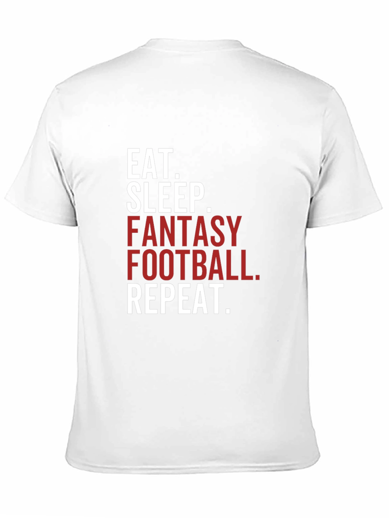 Eat Sleep Fantasy Football Repeat T-Shirt