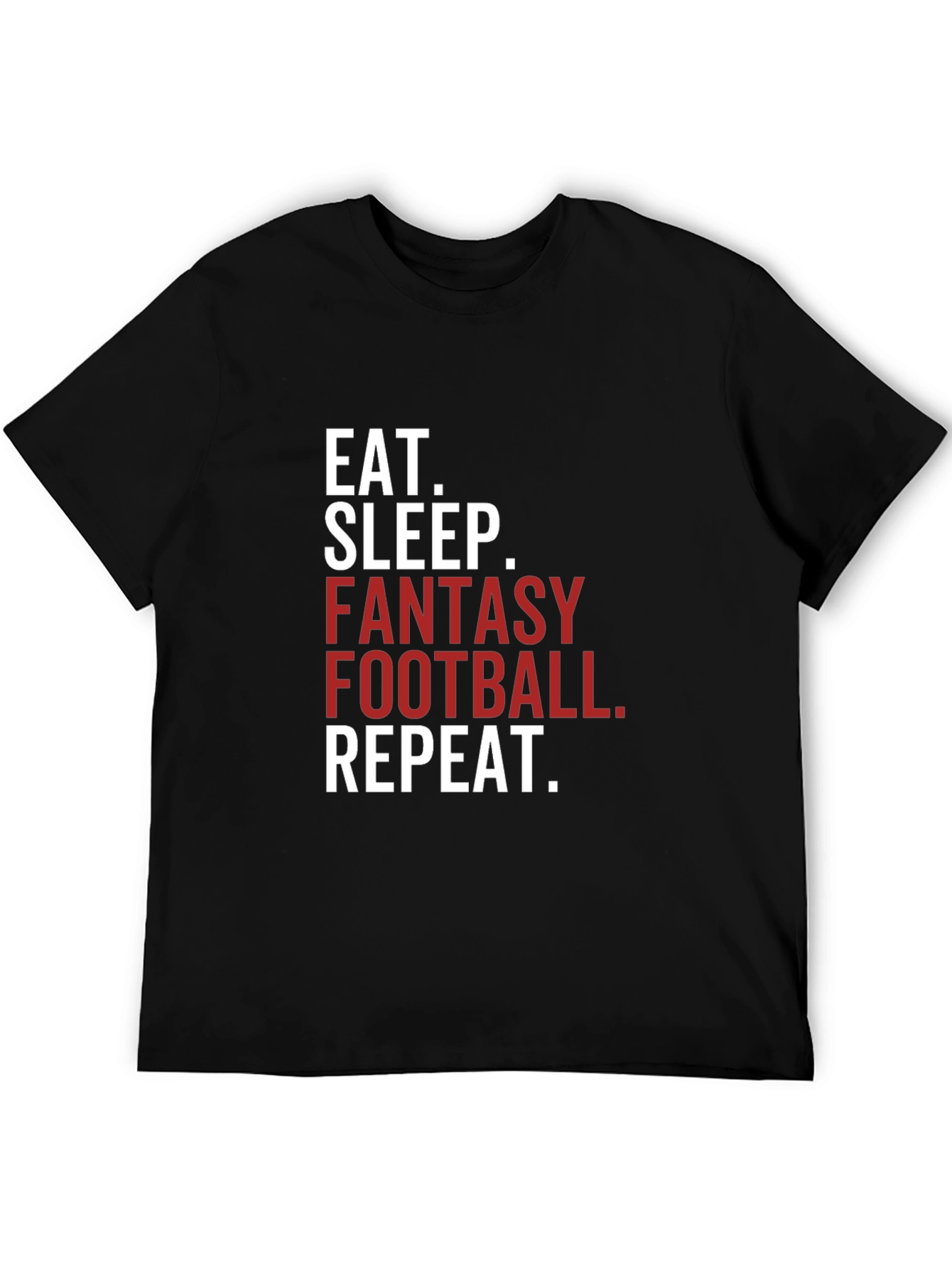 Eat Sleep Fantasy Football Repeat T-Shirt