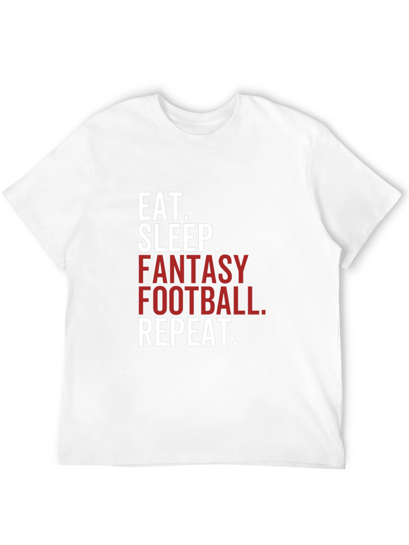 Eat Sleep Fantasy Football Repeat T-Shirt