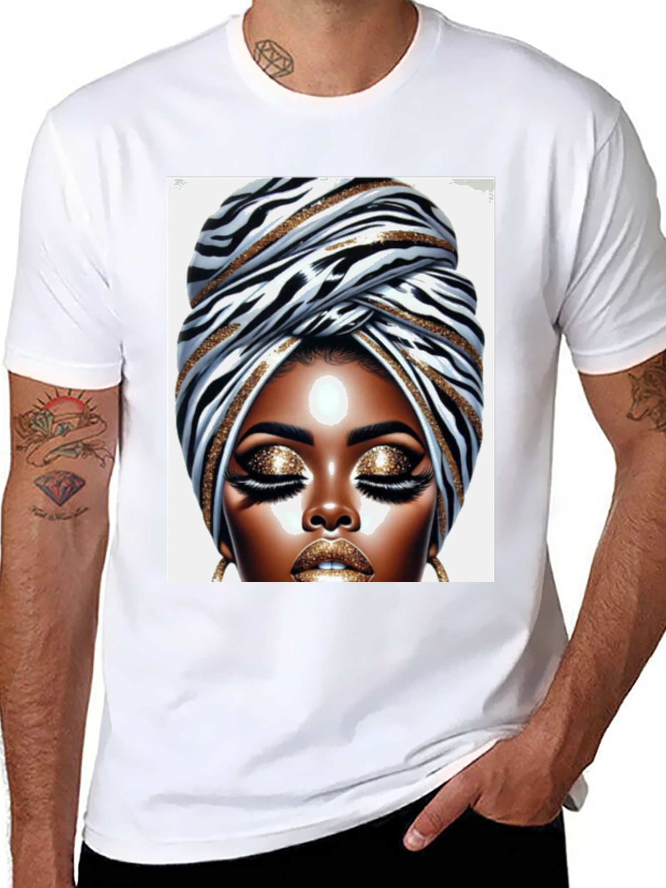 Elegant African Queen Graphic T-Shirt