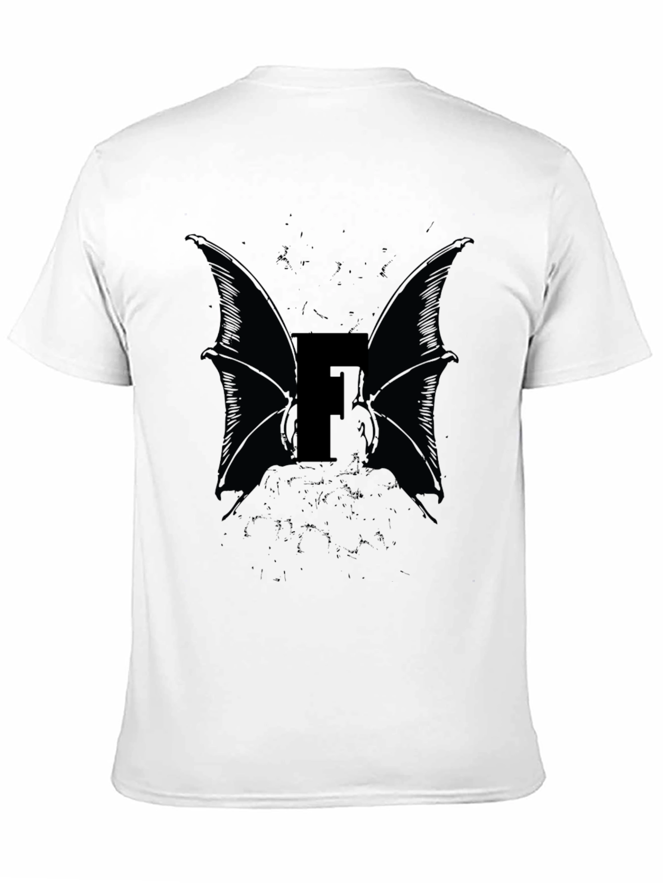 Bat Wing Letter F Graphic Tee