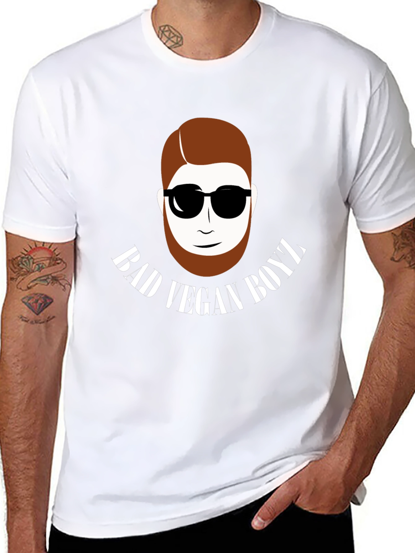 Bad Vegan Boyz Graphic Tee - Stylish and Trendy