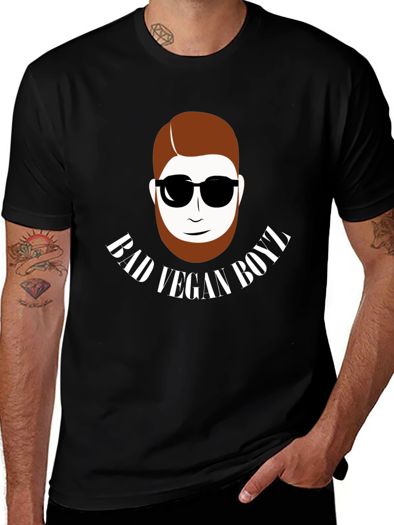 Bad Vegan Boyz Graphic Tee - Stylish and Trendy