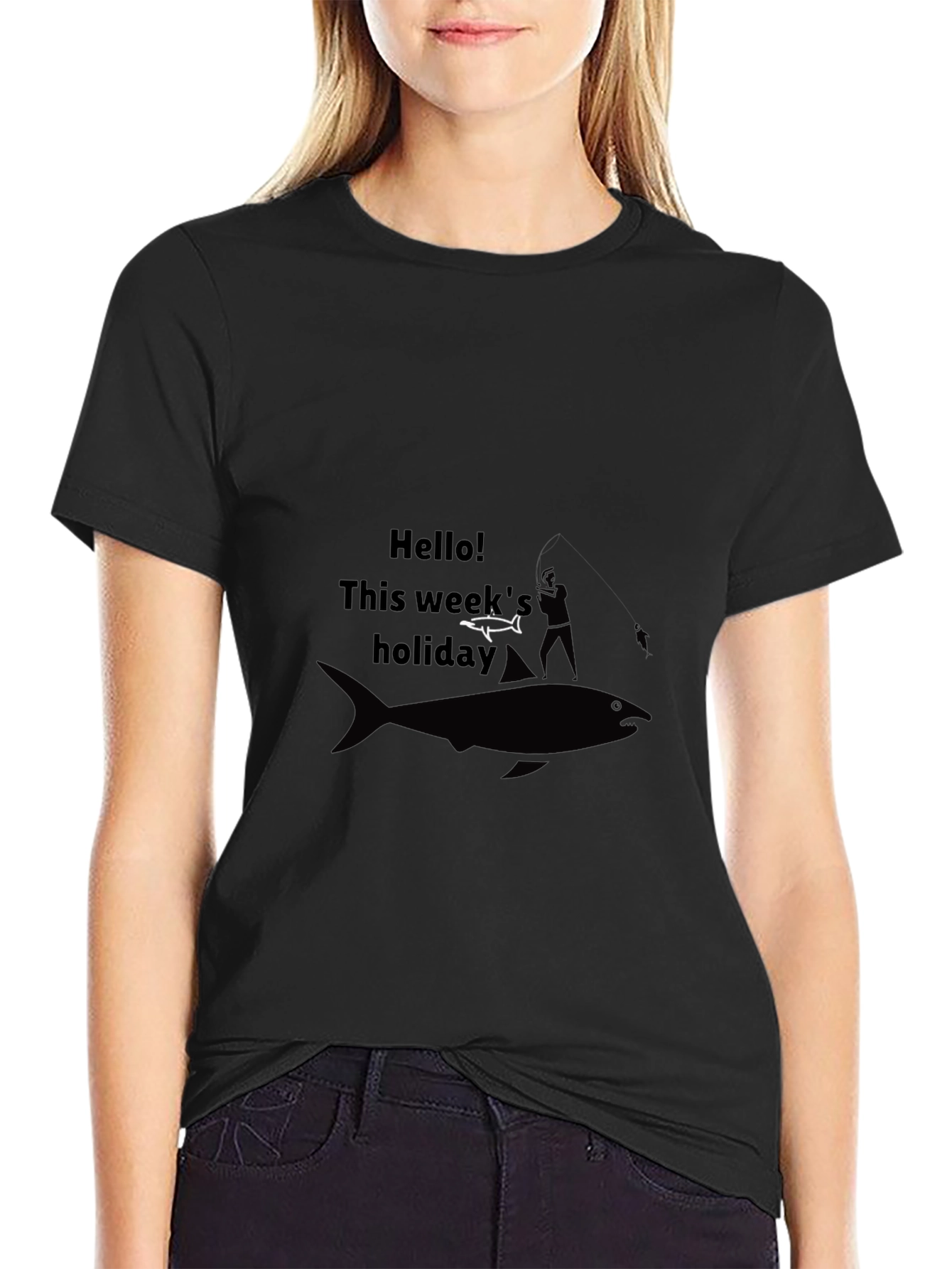 Funny Fishing T-Shirt: Hello! This Weeks Holiday