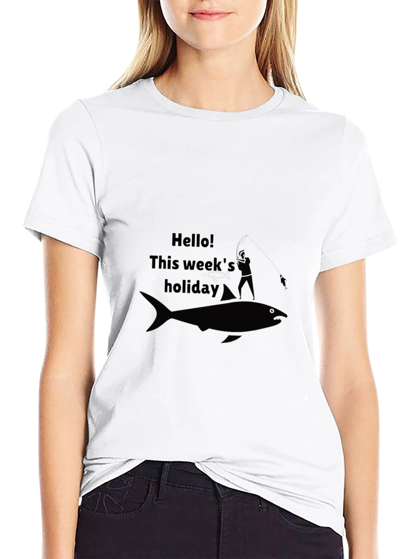 Funny Fishing T-Shirt: Hello! This Weeks Holiday