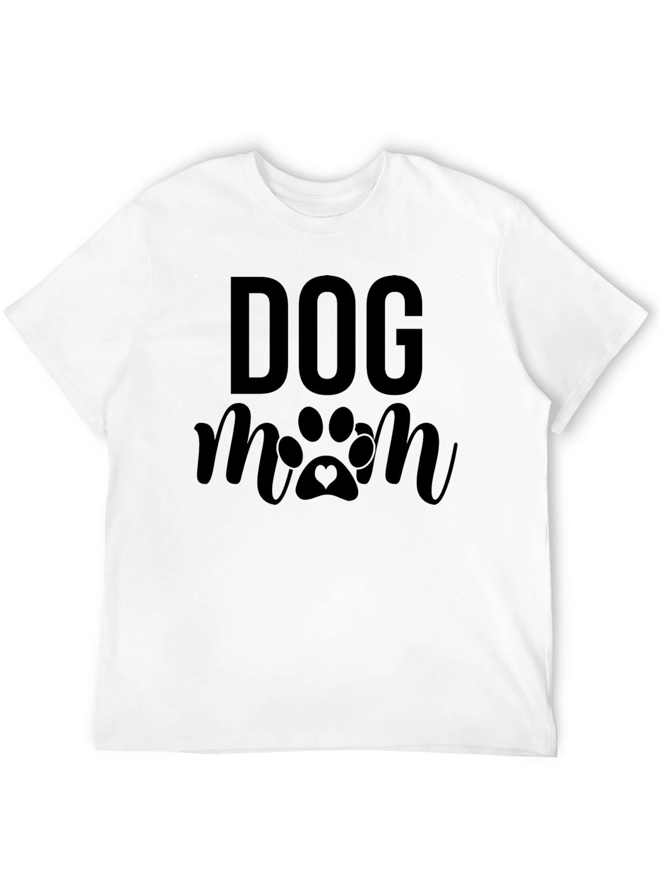 Dog Mom Graphic Tee - Black