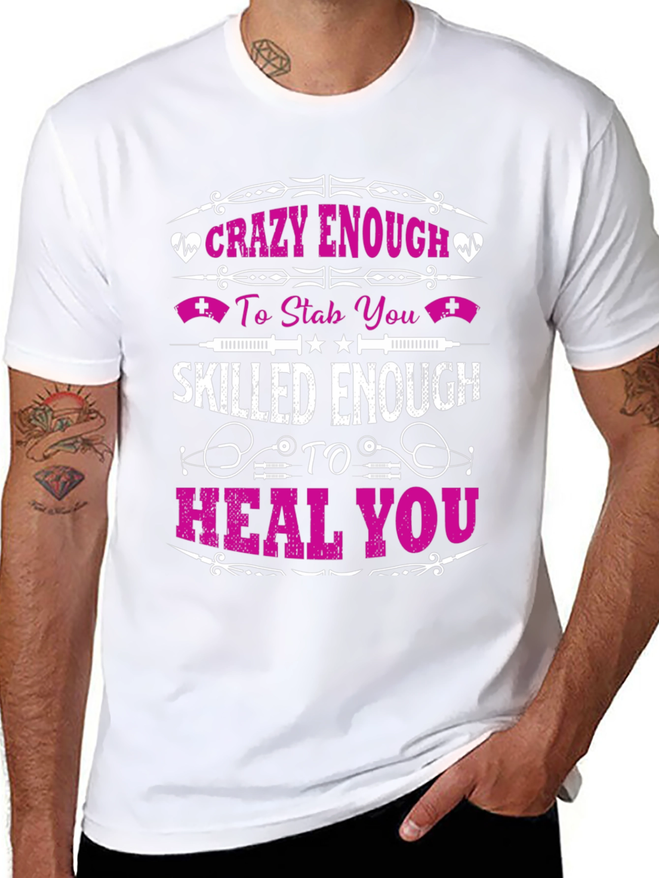 Crazy/Skilled Nurse T-Shirt - Funny Gift