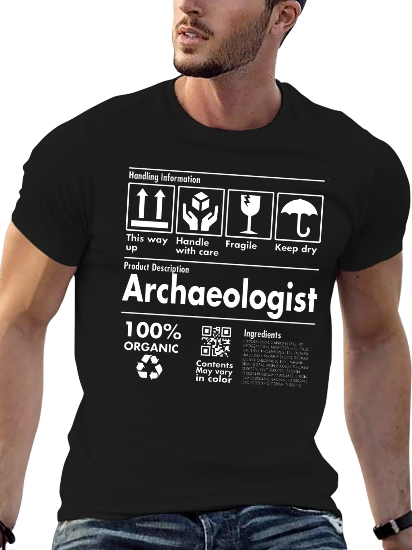 Archaeologist Organic T-Shirt - Handle with Care