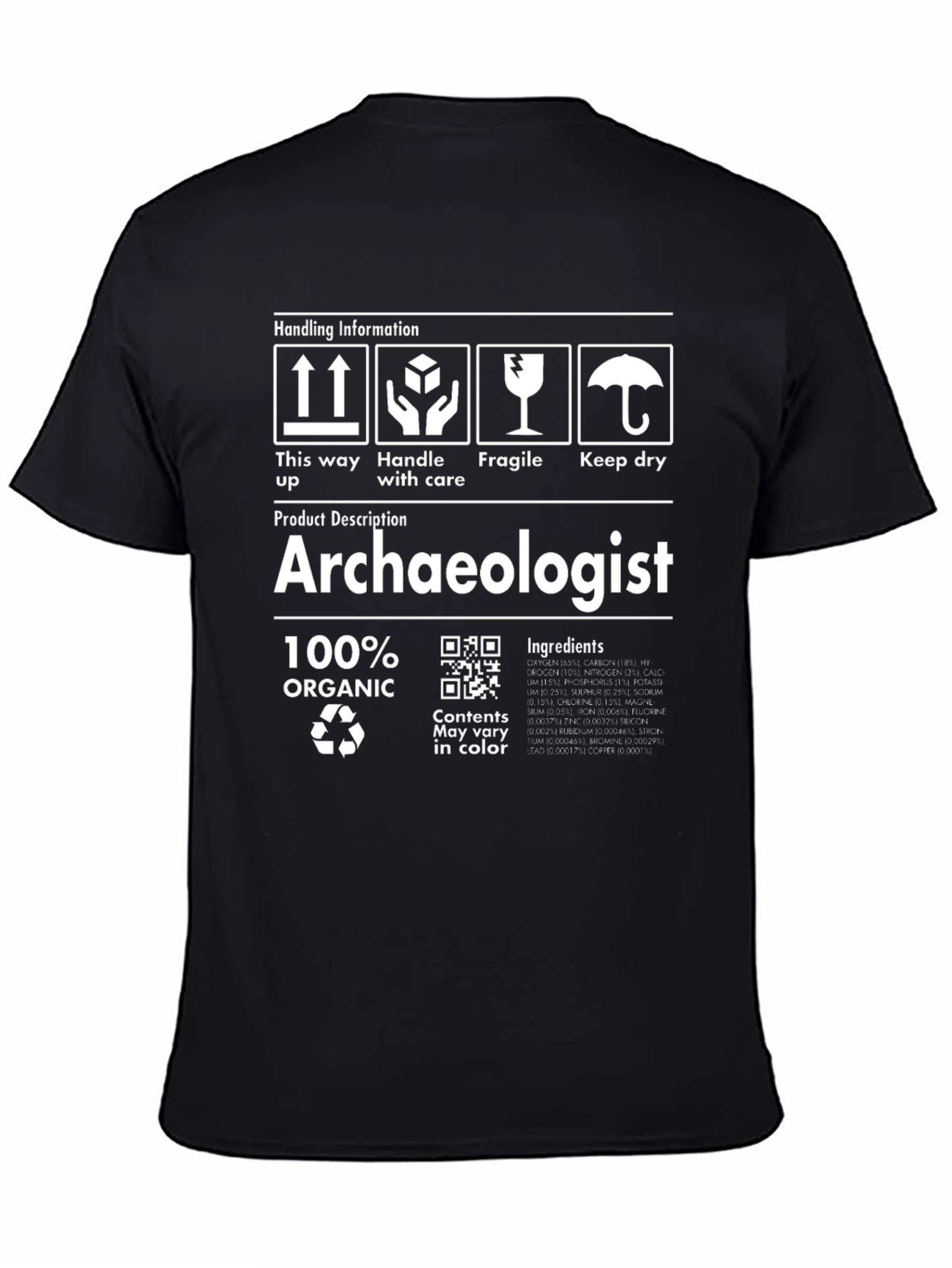 Archaeologist Organic T-Shirt - Handle with Care