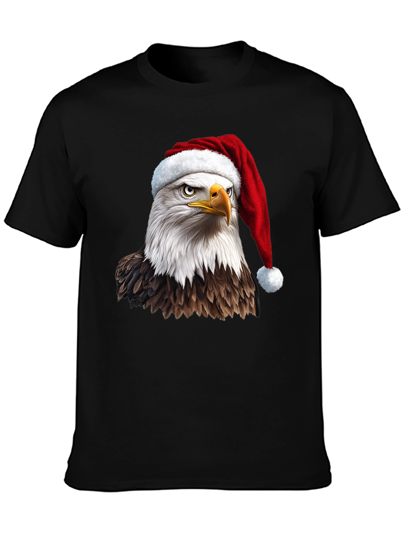 Eagle Santa Hat Graphic Tee