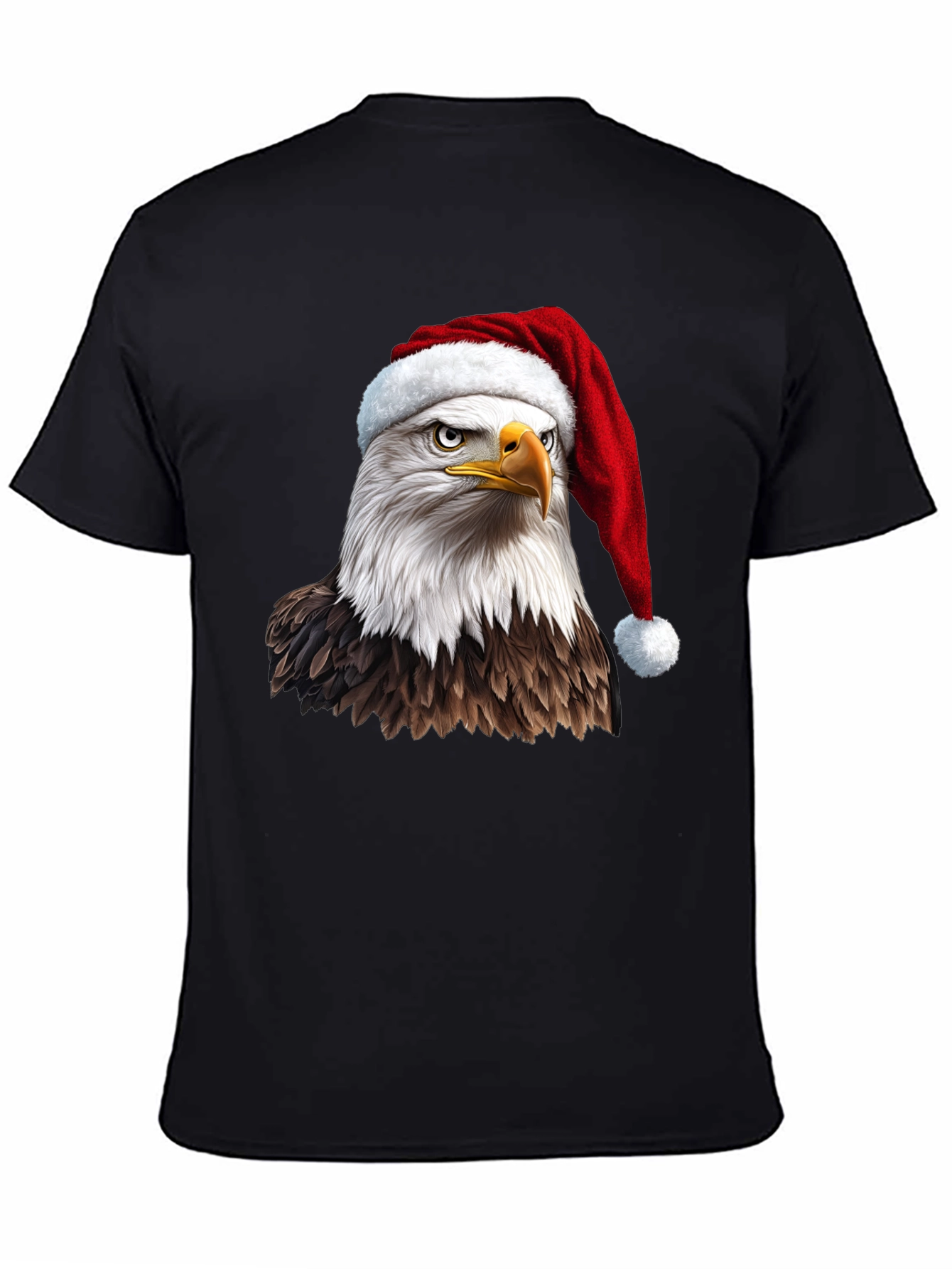 Eagle Santa Hat Graphic Tee