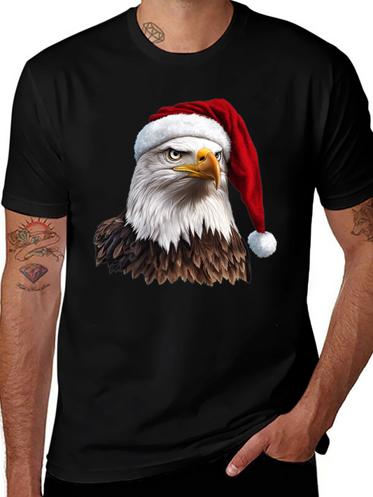 Eagle Santa Hat Graphic Tee