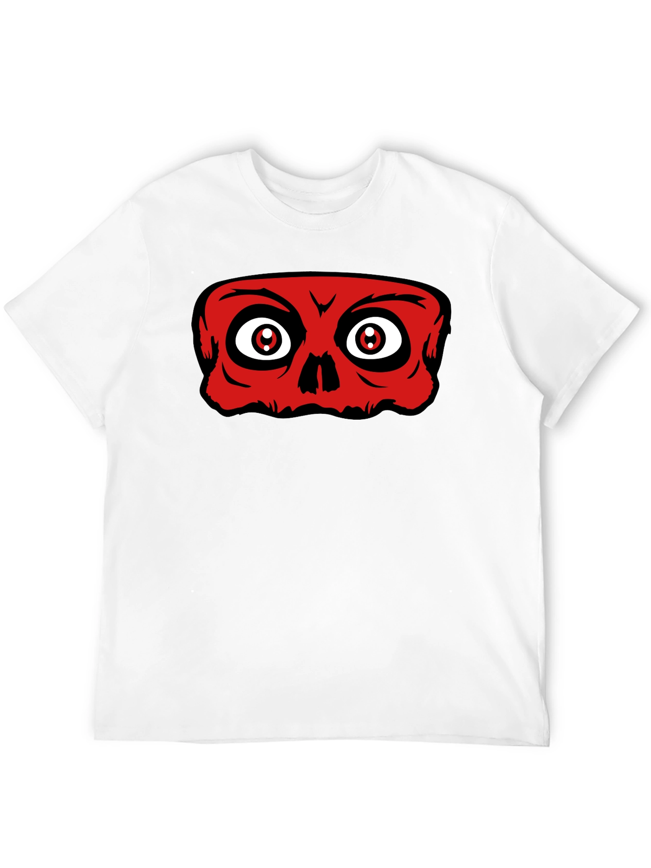 Red Skull Graphic Black T-Shirt