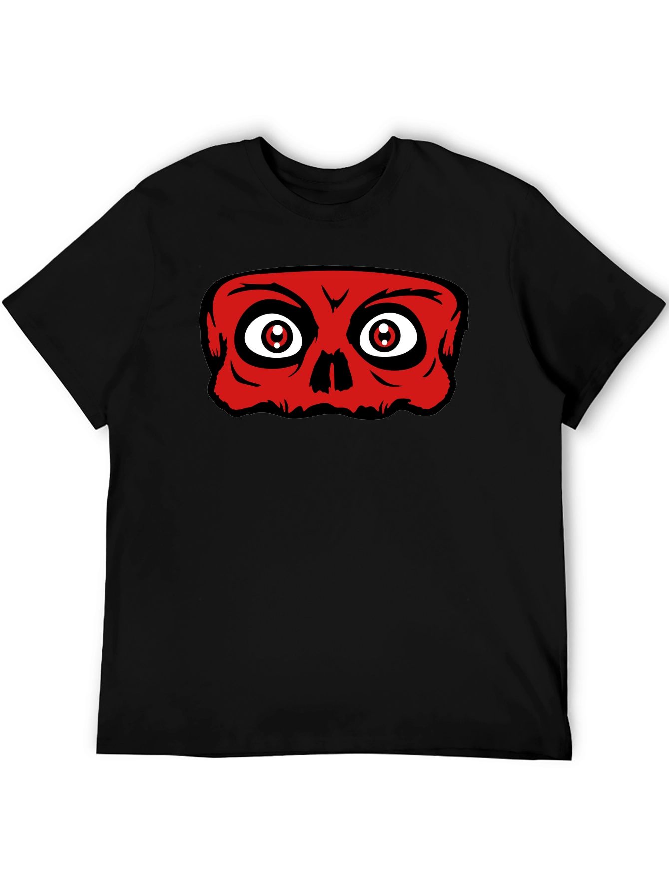 Red Skull Graphic Black T-Shirt
