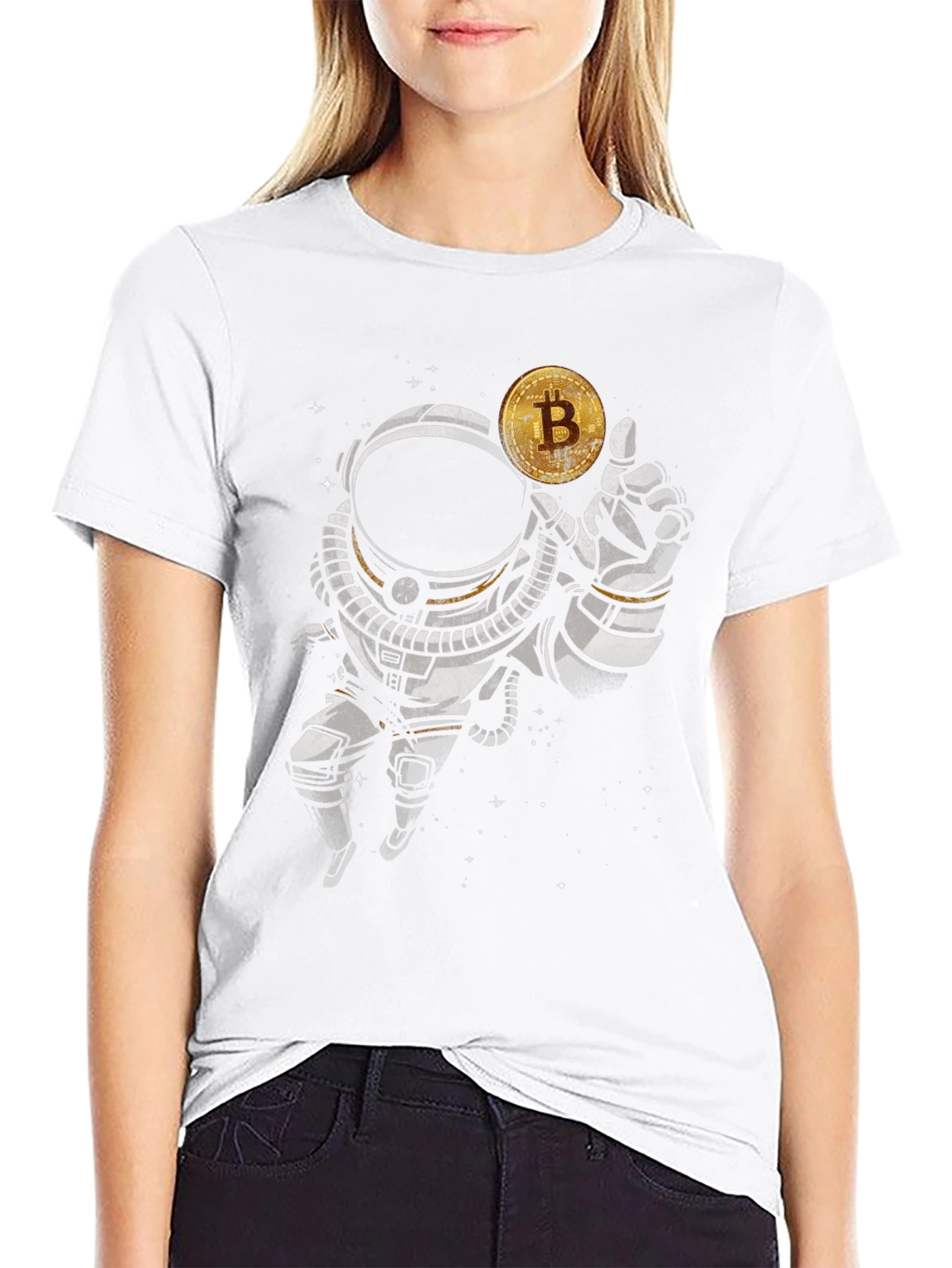 Bitcoin Astronaut Black T-Shirt