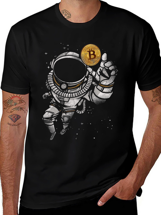 Bitcoin Astronaut Black T-Shirt