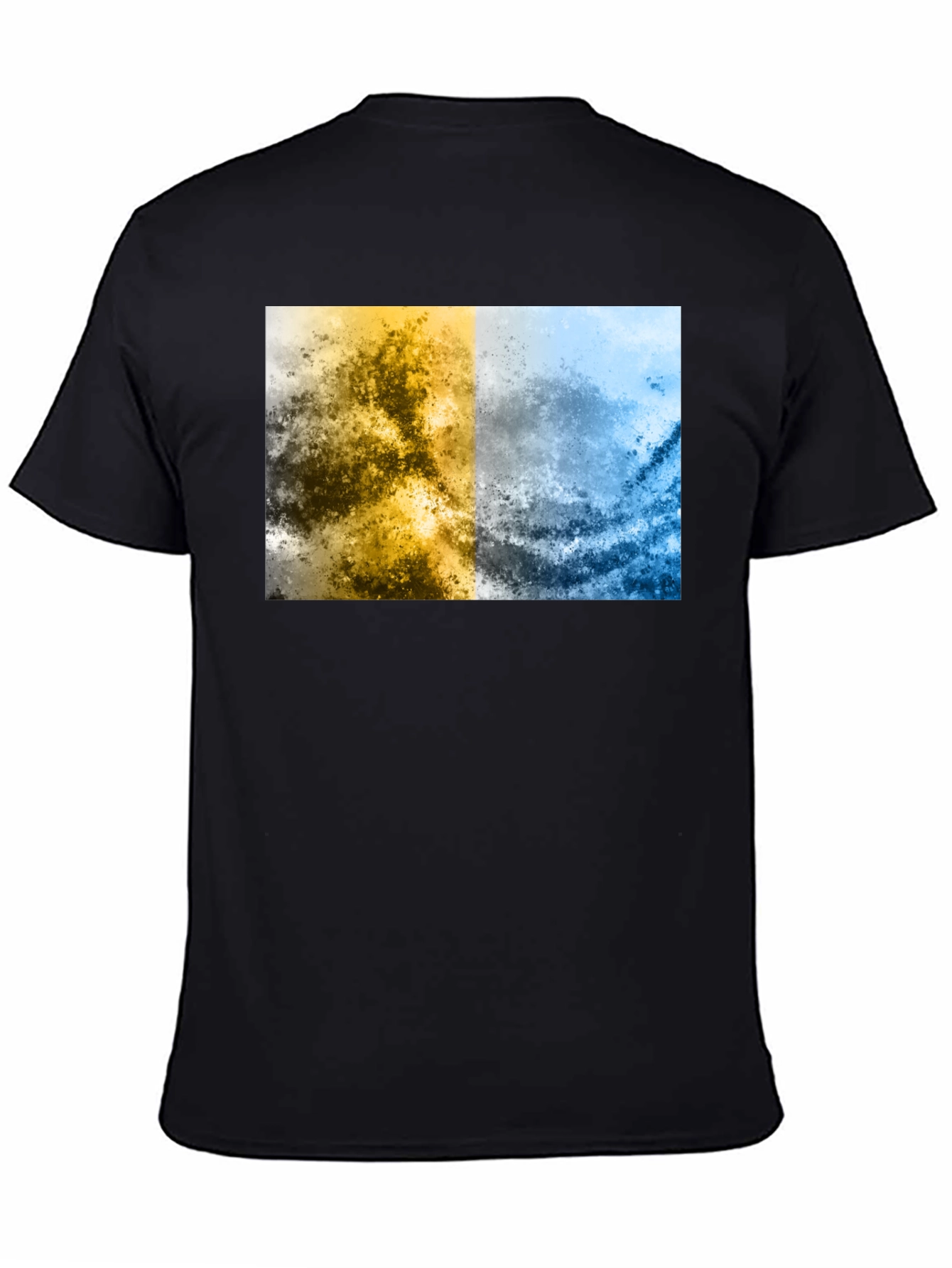 Abstract Two-Tone Graphic Tee