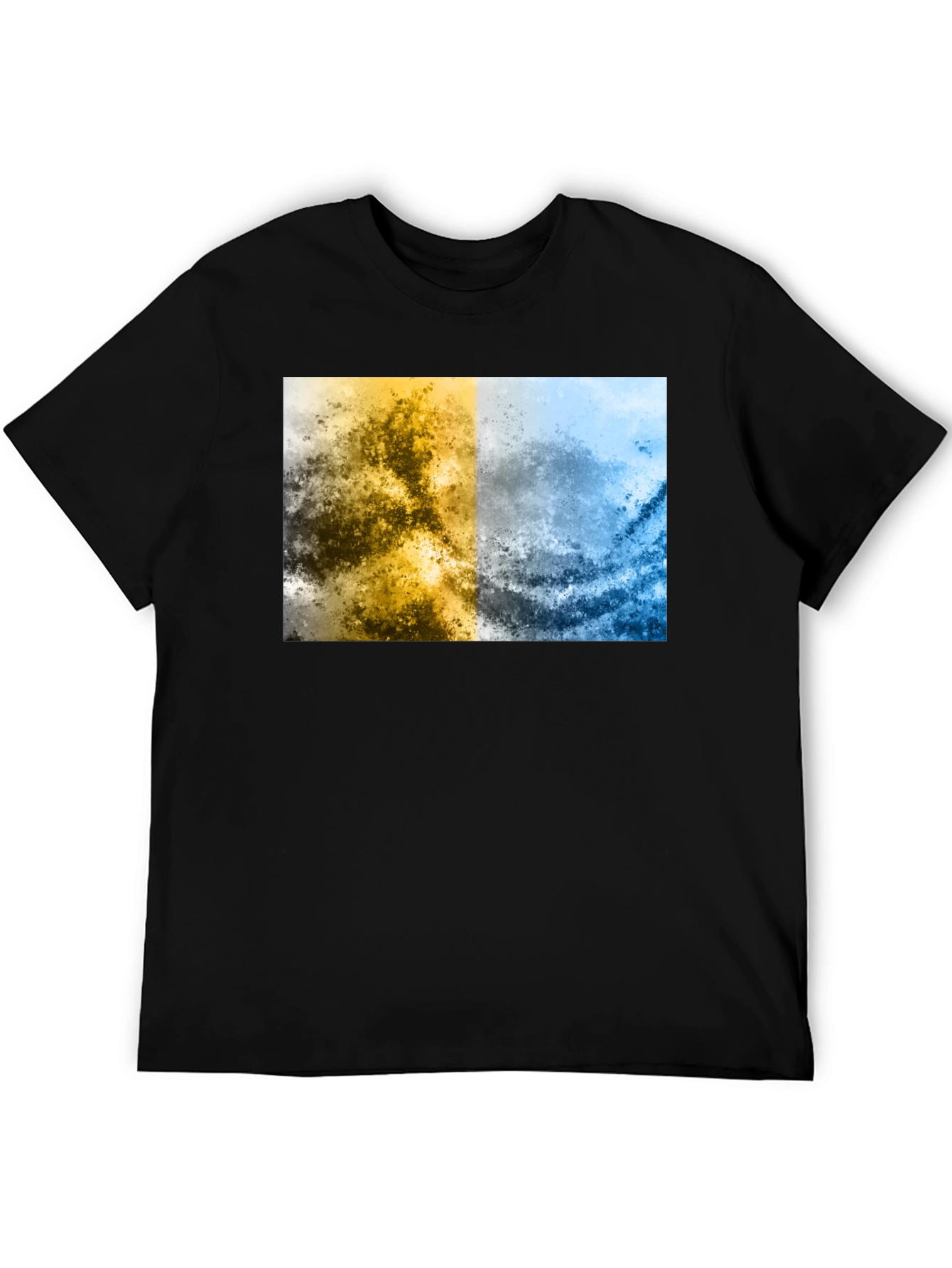 Abstract Two-Tone Graphic Tee