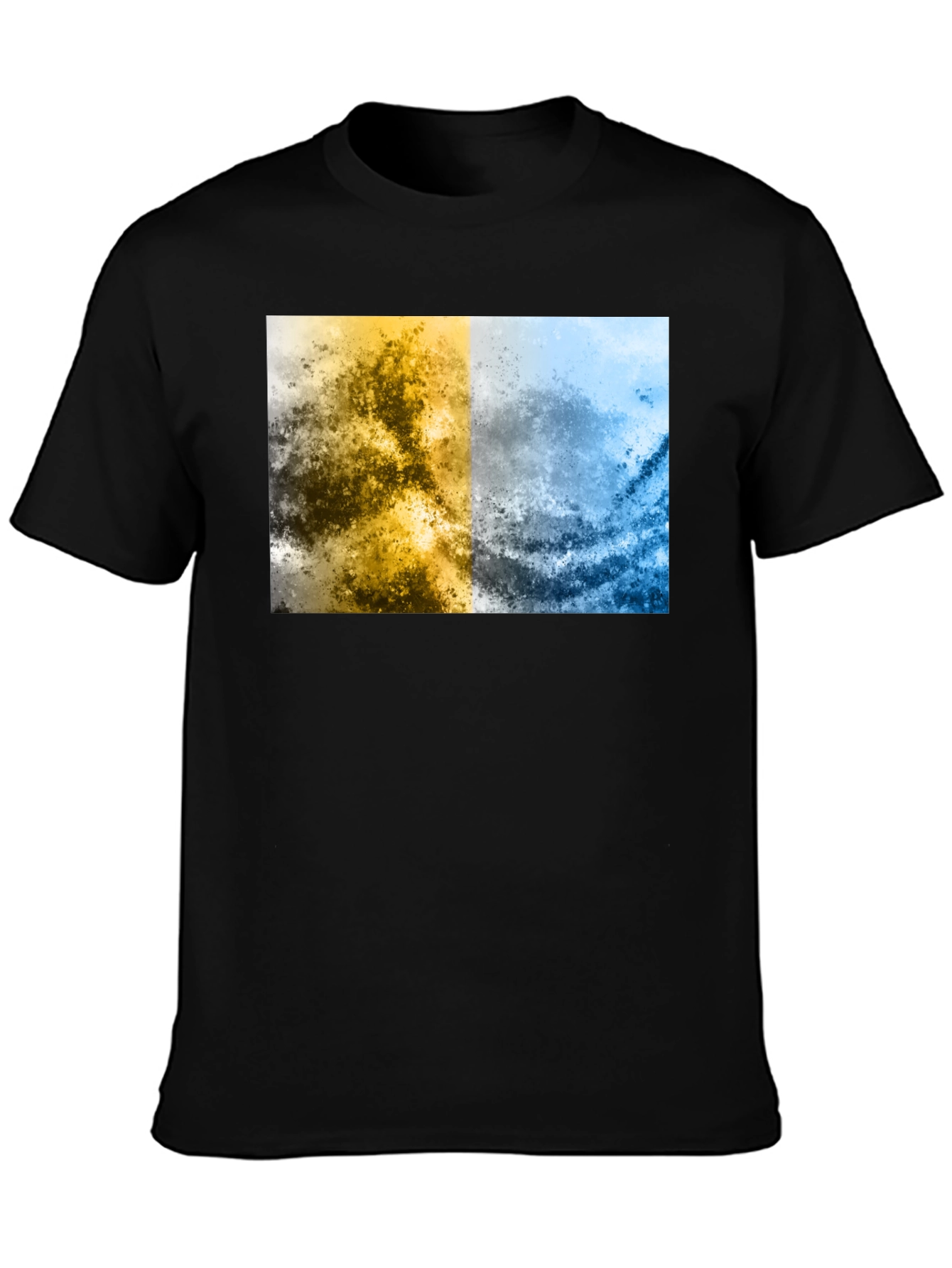 Abstract Two-Tone Graphic Tee