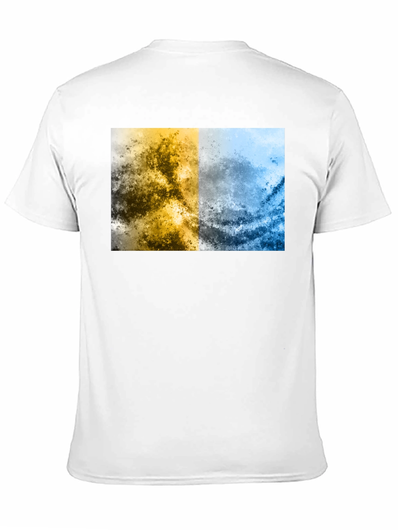 Abstract Two-Tone Graphic Tee