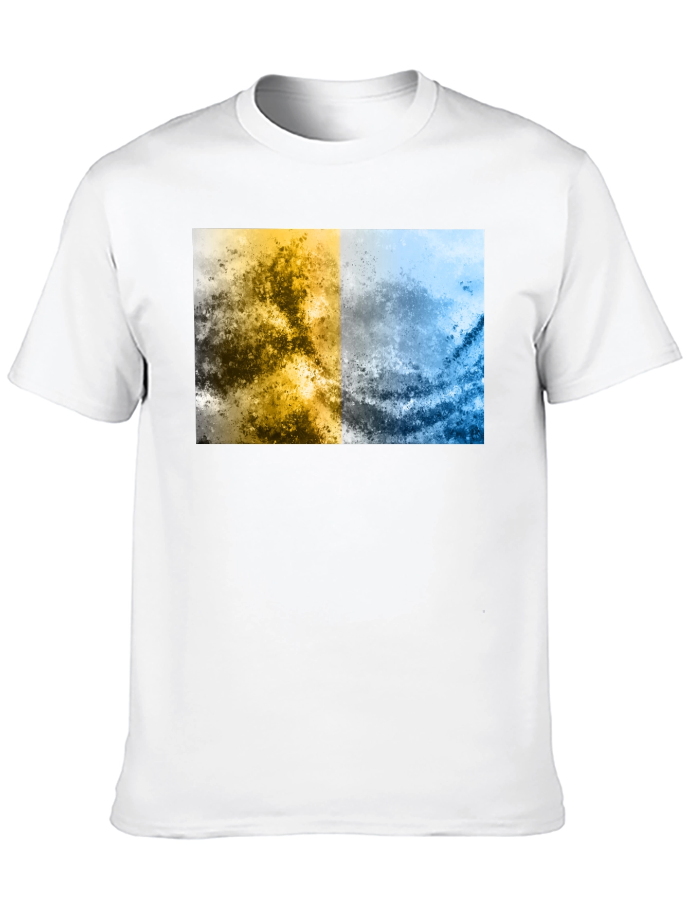 Abstract Two-Tone Graphic Tee