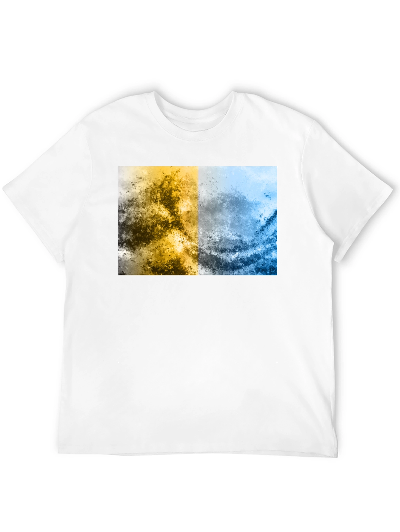 Abstract Two-Tone Graphic Tee