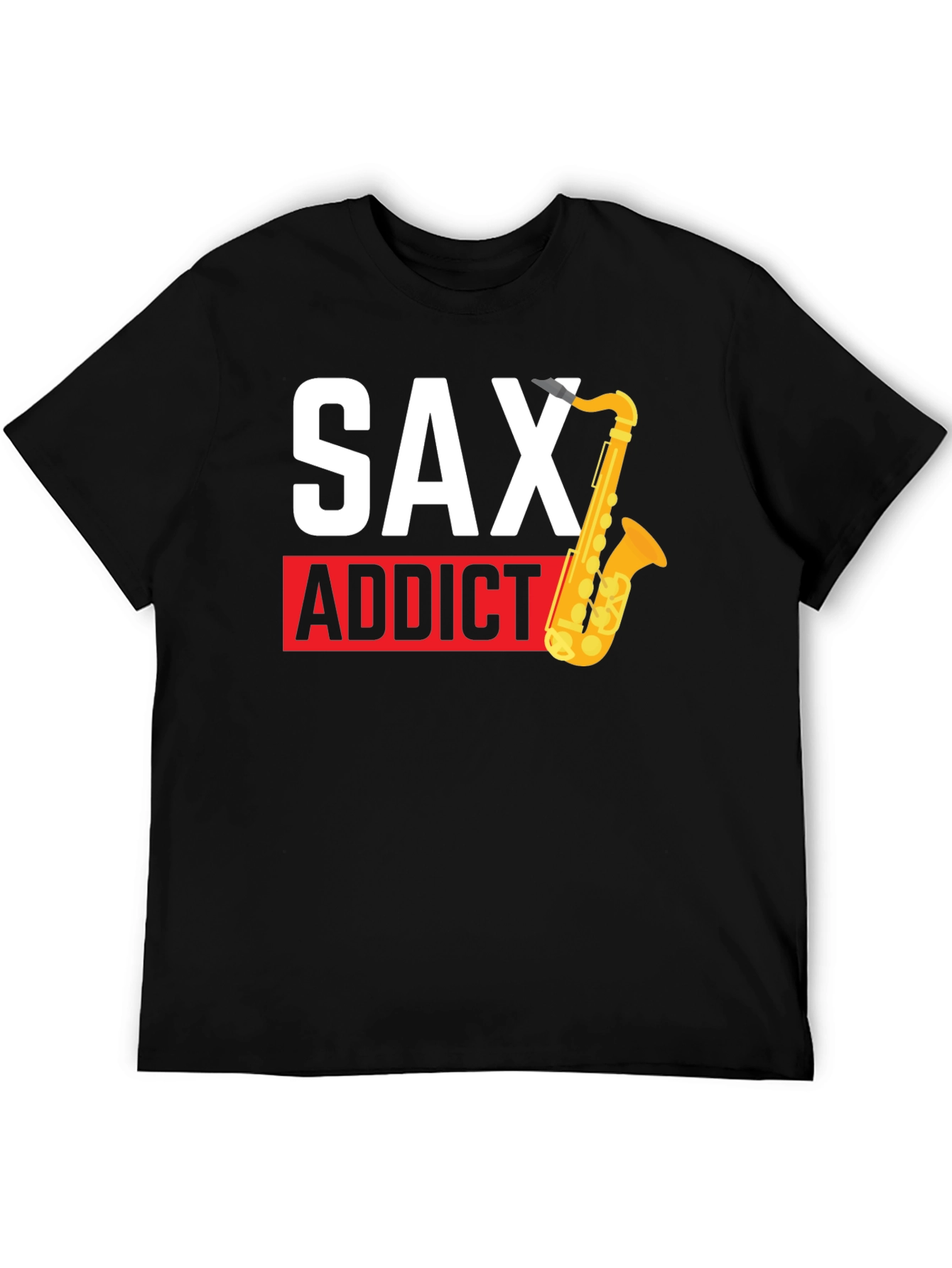 Sax Addict Black T-Shirt