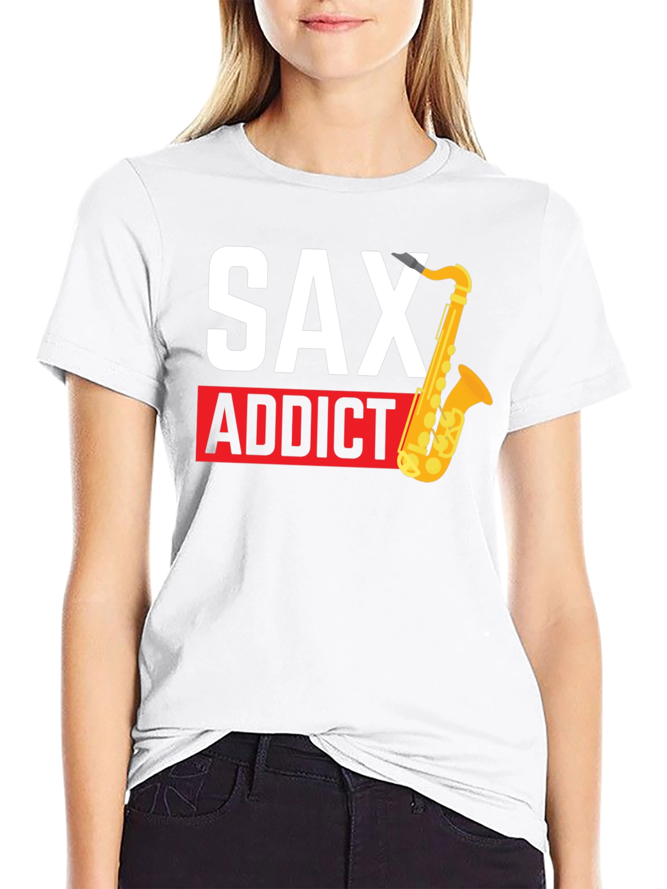 Sax Addict Black T-Shirt