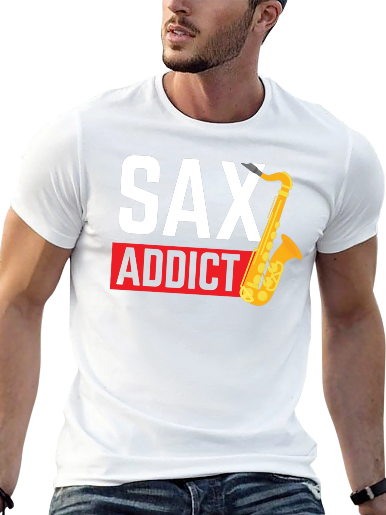 Sax Addict Black T-Shirt