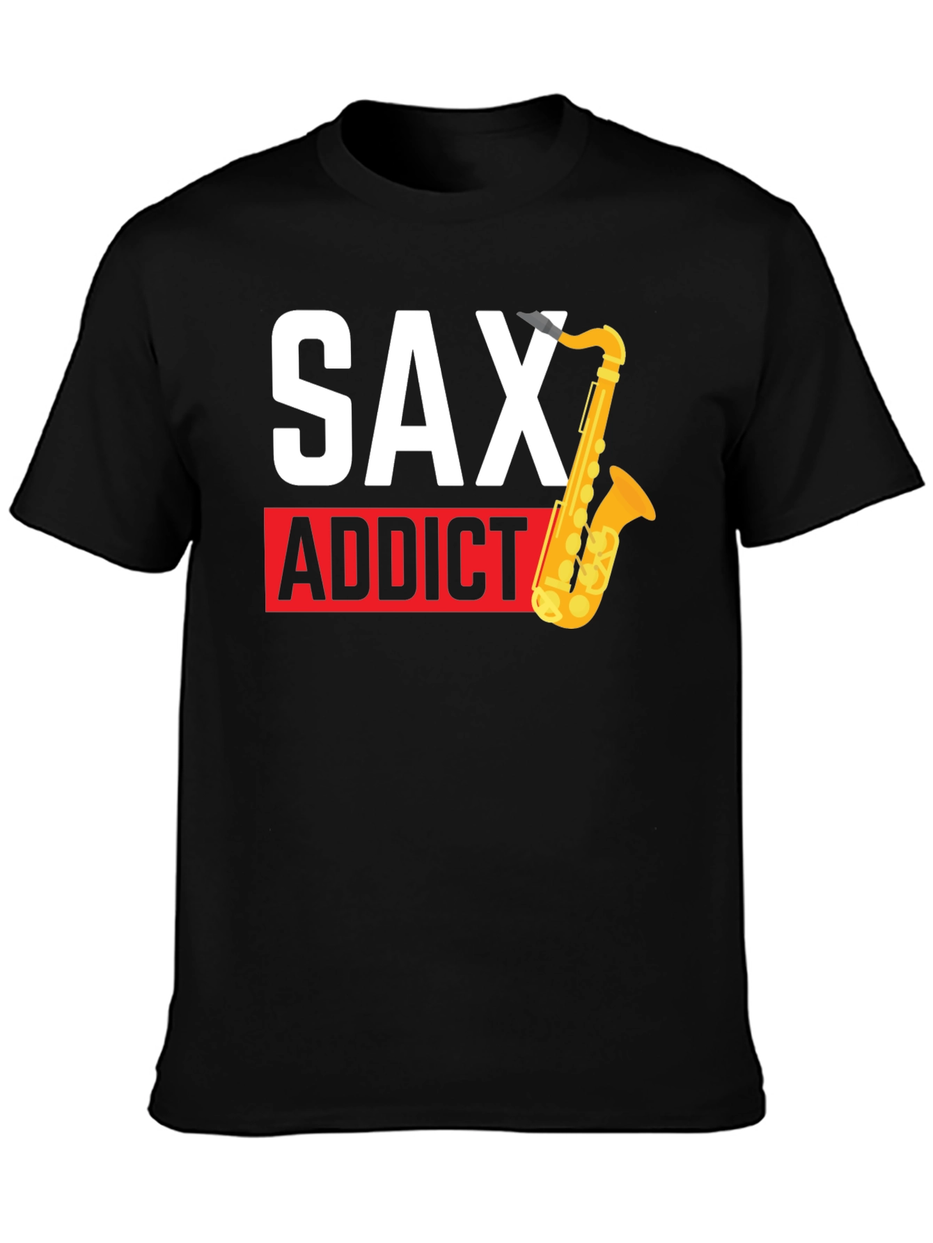 Sax Addict Black T-Shirt