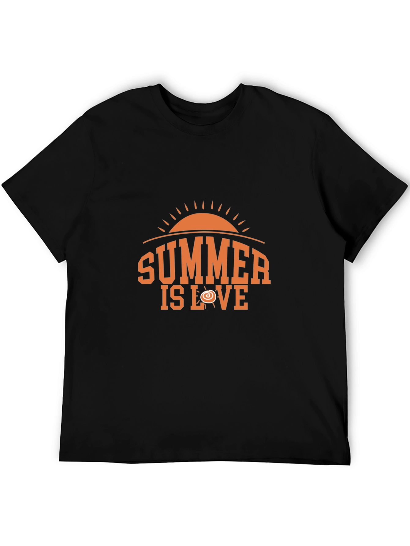Summer is Love Graphic Tee - Trendy Black T-Shirt