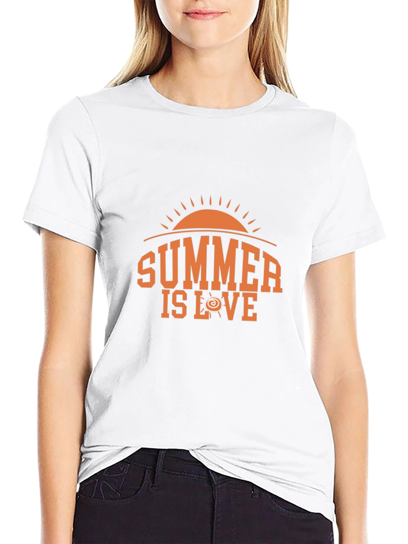 Summer is Love Graphic Tee - Trendy Black T-Shirt